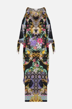 SCARF TIE KAFTAN MEET ME IN MARCHESA -Vivid Couture CAMILLA 00026644 SCARFTIEKAFTAN MEETMEINMARCHESA GHOST 1
