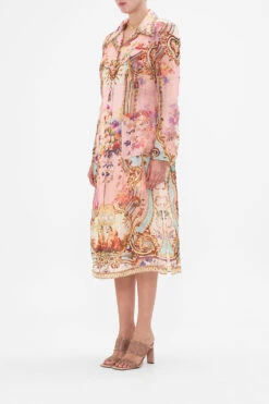 LONG BUTTON FRONT COAT LETTERS FROM THE PINK ROOM -Vivid Couture CAMILLA 00026648 LETTERSFROMTHEPINKROOM LONGBUTTONFRONTCOAT 2