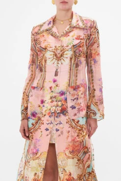 LONG BUTTON FRONT COAT LETTERS FROM THE PINK ROOM -Vivid Couture CAMILLA 00026648 LETTERSFROMTHEPINKROOM LONGBUTTONFRONTCOAT 4