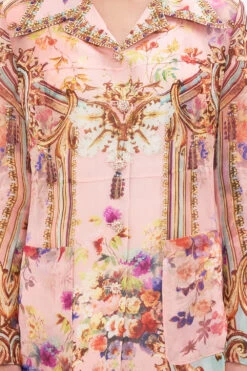 LONG BUTTON FRONT COAT LETTERS FROM THE PINK ROOM -Vivid Couture CAMILLA 00026648 LETTERSFROMTHEPINKROOM LONGBUTTONFRONTCOAT 5