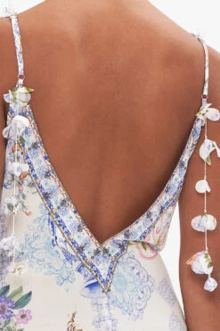 V NECK FULL LENGTH BIAS SLIP DRESS PAINT ME POSITANO -Vivid Couture CAMILLA 000266490 PAINTMEPOSITANO VNECKFULLLENGTHBIASSLIPDRESS 5