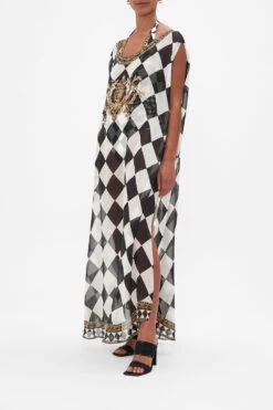 SHEER ROUND NECK KAFTAN DUOMO DYNASTY -Vivid Couture CAMILLA 00026687 DUOMODYNASTY SHEERROUNDNECKKAFTAN 2