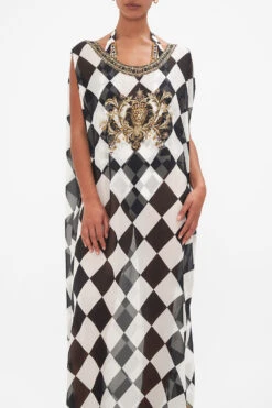 SHEER ROUND NECK KAFTAN DUOMO DYNASTY -Vivid Couture CAMILLA 00026687 DUOMODYNASTY SHEERROUNDNECKKAFTAN 4