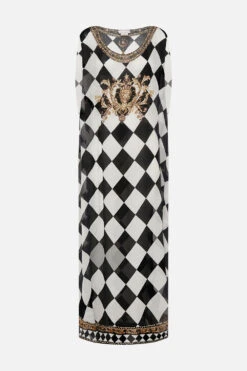 SHEER ROUND NECK KAFTAN DUOMO DYNASTY -Vivid Couture CAMILLA 00026687 SHEERROUNDNECKKAFTAN DUOMODYNASTY GHOST 1