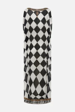 SHEER ROUND NECK KAFTAN DUOMO DYNASTY -Vivid Couture CAMILLA 00026687 SHEERROUNDNECKKAFTAN DUOMODYNASTY GHOST 2