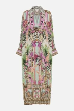 WING COLLAR KAFTAN DEAR AMORE MIO -Vivid Couture CAMILLA 00026705 WING COLLAR KAFTAN DEAR AMORE MIO GHOST 1