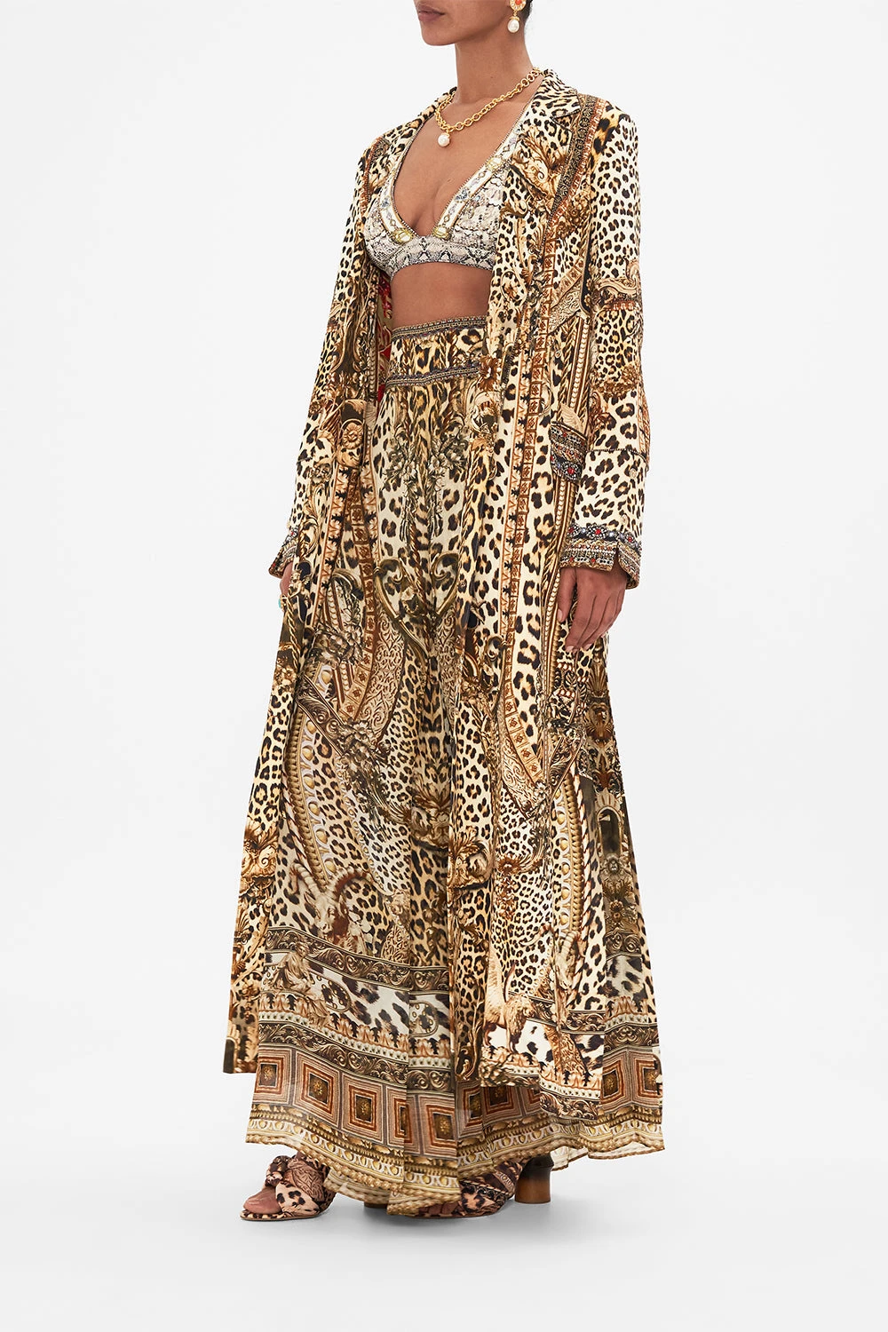 CUFFED SIDE SPLIT COAT STANDING OVATION 6 CUFFED SIDE SPLIT COAT STANDING OVATION - Image 4