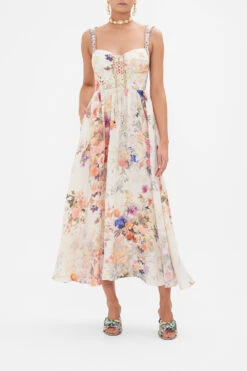 EYELET BUSTIER DRESS FRIENDS WITH FRESCOS