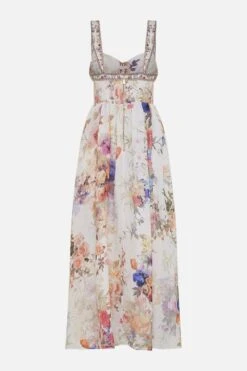 EYELET BUSTIER DRESS FRIENDS WITH FRESCOS -Vivid Couture CAMILLA 00026729 EYELET BUSTIER DRESS FRIENDS WITH FRESCOS GHOST 2