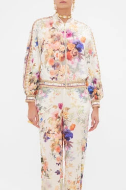 PANELLED SLEEVE BLOUSON BOMBER FRIENDS WITH FRESCOS 13 PANELLED SLEEVE BLOUSON BOMBER FRIENDS WITH FRESCOS -Vivid Couture CAMILLA 00026734 PANELLED SLEEVE BLOUSON BOMBER FRIENDS WITH FRESCOS 4