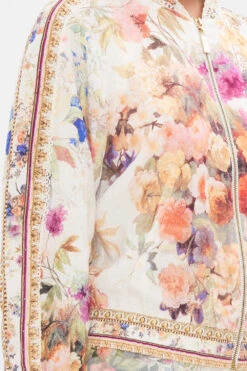 PANELLED SLEEVE BLOUSON BOMBER FRIENDS WITH FRESCOS 14 PANELLED SLEEVE BLOUSON BOMBER FRIENDS WITH FRESCOS -Vivid Couture CAMILLA 00026734 PANELLED SLEEVE BLOUSON BOMBER FRIENDS WITH FRESCOS 5