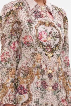 LONG BUTTON FRONT COAT BAMBINO BLISS -Vivid Couture CAMILLA 00026739 BAMBINOBLISS LONGBUTTONFRONTCOAT 2