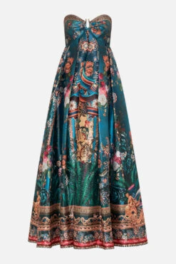 STRAPLESS MAXI DRESS VERDIS WORLD 11 STRAPLESS MAXI DRESS VERDIS WORLD -Vivid Couture CAMILLA 00026742 STRAPLESS MAXI DRESS VERDIS WORLD GHOST 1