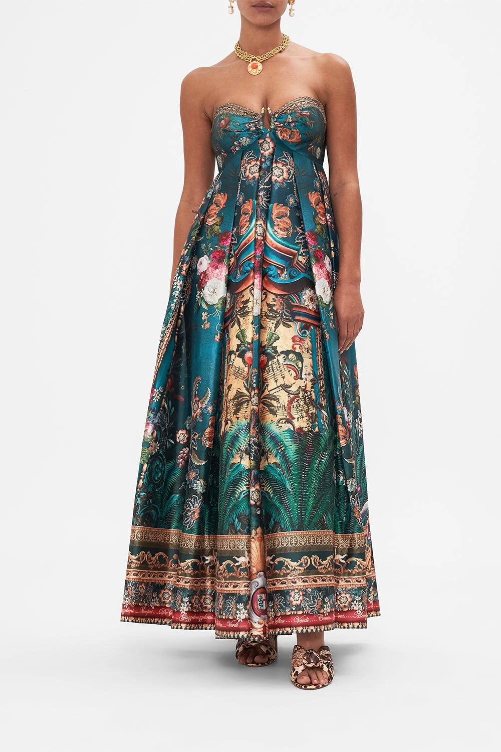 STRAPLESS MAXI DRESS VERDIS WORLD 3 STRAPLESS MAXI DRESS VERDIS WORLD