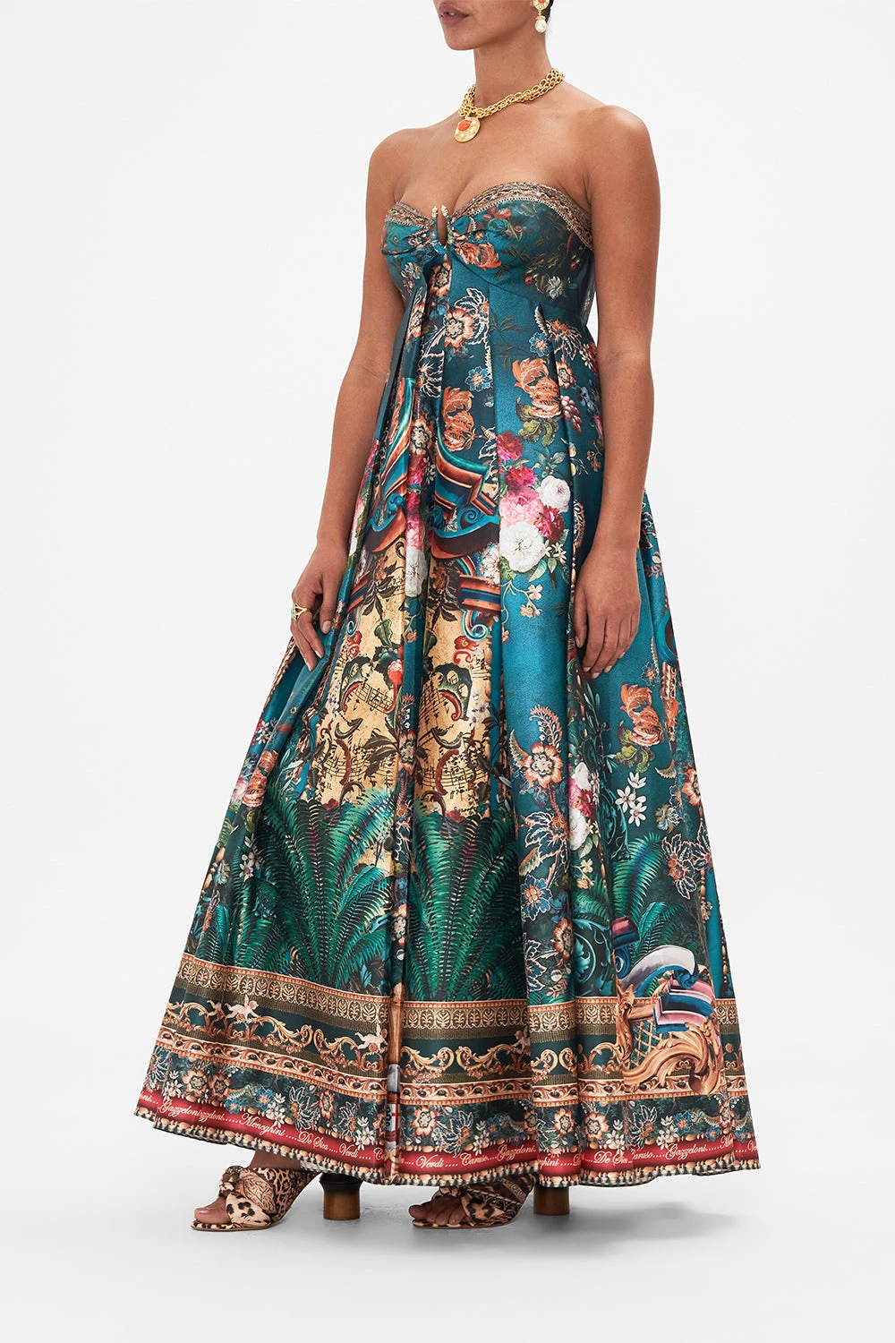 STRAPLESS MAXI DRESS VERDIS WORLD 6 STRAPLESS MAXI DRESS VERDIS WORLD - Image 4