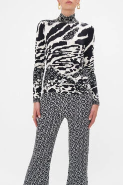 JERSEY TURTLENECK FELINE FANTASY -Vivid Couture CAMILLA 00028195 JERSEY TURTLENECK FELINE FANTASY 4