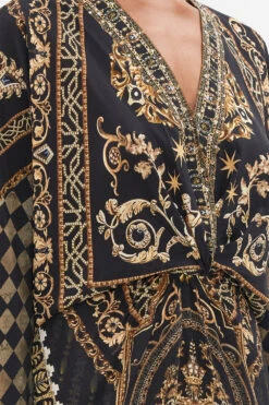 TWIST FRONT BATWING DRESS DUOMO DYNASTY -Vivid Couture CAMILLA 00028208 DUOMODYNASTY TWISTFRONTBATWINGDRESS 4