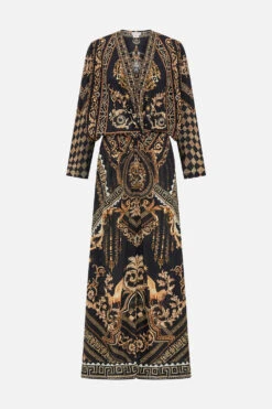 TWIST FRONT BATWING DRESS DUOMO DYNASTY -Vivid Couture CAMILLA 00028208 TWISTFRONTBATWINGDRESS DUOMODYNASTY GHOST 1