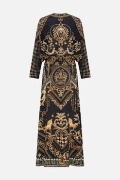 TWIST FRONT BATWING DRESS DUOMO DYNASTY -Vivid Couture CAMILLA 00028208 TWISTFRONTBATWINGDRESS DUOMODYNASTY GHOST 2