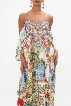 SHOESTRING STRAP KAFTAN AMALFI AMORE -Vivid Couture CAMILLA 00028211 AMALFIAMORE SHOESTRINGSTRAPKAFTAN2