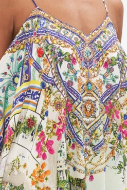 SHOESTRING STRAP KAFTAN AMALFI AMORE -Vivid Couture CAMILLA 00028211 AMALFIAMORE SHOESTRINGSTRAPKAFTAN3