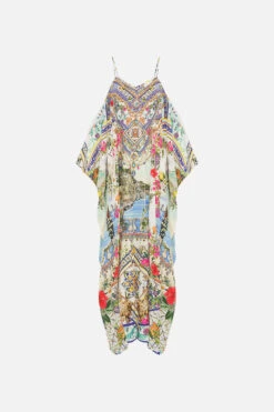 SHOESTRING STRAP KAFTAN AMALFI AMORE -Vivid Couture CAMILLA 00028211 SHOESTRINGSTRAPKAFTAN AMALFIAMORE GHOST 1
