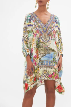 SHORT KAFTAN WITH CUFF AMALFI AMORE -Vivid Couture CAMILLA 00028213 AMALFIAMORE SHORTKAFTANWITHCUFF 4