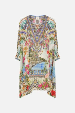 SHORT KAFTAN WITH CUFF AMALFI AMORE -Vivid Couture CAMILLA 00028213 SHORTKAFTANWITHCUFF AMALFIAMORE GHOST 1