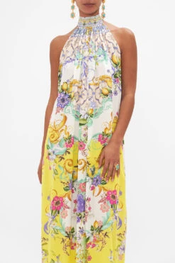 TIE NECK LONG DRESS CATERINA SPRITZ -Vivid Couture CAMILLA 00028214 CATERINASPRITZ TIENECKLONGDRESS 4