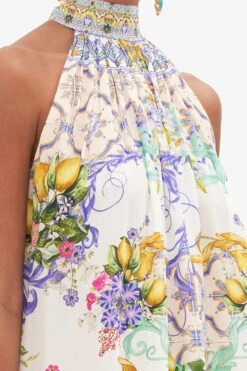 TIE NECK LONG DRESS CATERINA SPRITZ -Vivid Couture CAMILLA 00028214 CATERINASPRITZ TIENECKLONGDRESS 5