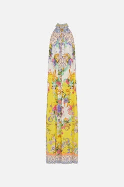 TIE NECK LONG DRESS CATERINA SPRITZ -Vivid Couture CAMILLA 00028214 TIENECKLONGDRESS CATERINASPRITZ GHOST 1