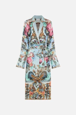 SPLIT CUFF SOFT COAT LETTERS TO LEO -Vivid Couture CAMILLA 00028219 SPLITCUFFSOFTCOAT LETTERSTOLEO GHOST 1