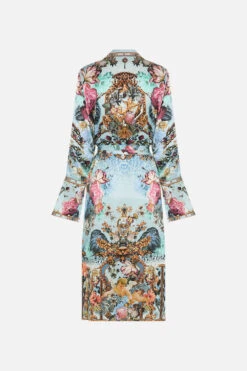 SPLIT CUFF SOFT COAT LETTERS TO LEO -Vivid Couture CAMILLA 00028219 SPLITCUFFSOFTCOAT LETTERSTOLEO GHOST 2