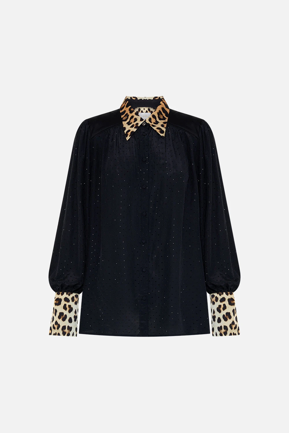 BUTTON THROUGH BLOUSON SLEEVE BLOUSE STANDING OVATION - Image 3