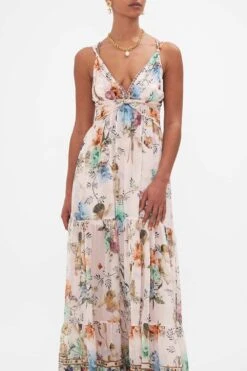 BEAD STRAP GATHERED PANEL DRESS BAMBINO BLISS -Vivid Couture CAMILLA 00028235 BAMBINOBLISS BEADSTRAPGATHEREDPANELDRESS 4