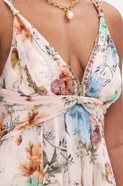 BEAD STRAP GATHERED PANEL DRESS BAMBINO BLISS -Vivid Couture CAMILLA 00028235 BAMBINOBLISS BEADSTRAPGATHEREDPANELDRESS 5