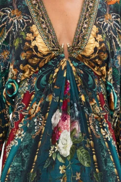 DRAPED JERSEY DRESS WITH HARDWARE VERDIS WORLD -Vivid Couture CAMILLA 00028238 DRAPED JERSEY DRESS W HARDWARE VERDIS WORLD 5