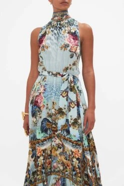 NECKTIE DRESS WITH ELASTICATED WAIST LETTERS TO LEO -Vivid Couture CAMILLA 00028241 LETTERSTOLEO NECKTIEDRESSW ELASTICATEDWAIST 4