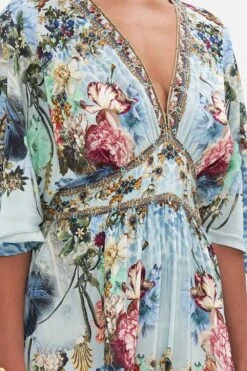 WAISTED DRESS WITH HEM RUFFLE LETTERS TO LEO -Vivid Couture CAMILLA 00028247 LETTERSTOLEO WAISTEDDRESSWITHHEMRUFFLE 5