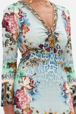 CUT OUT JERSEY DRESS WITH HARDWARE LETTERS TO LEO -Vivid Couture CAMILLA 00028249 LETTERSTOLEO CUTOUTJERSEYDRESSW HARDWARE 4