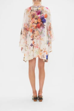 RAGLAN SLEEVE FLARED KAFTAN FRIENDS WITH FRESCOS -Vivid Couture CAMILLA 00028251 RAGLAN SLEEVE FLARED KAFTAN FRIENDS WITH FRESCOS 3