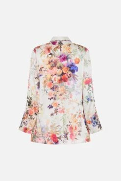 SINGLE BREASTED JACKET FRIENDS WITH FRESCOS -Vivid Couture CAMILLA 00028252 SINGLE BREASTED JACKET FRIENDS WITH FRESCOS GHOST 2