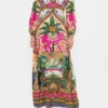 PRINTED LANTERN SLEEVE DRESS ALESSANDROS ATLANTIS 1 PRINTED LANTERN SLEEVE DRESS ALESSANDROS ATLANTIS -Vivid Couture CAMILLA 00028254 PRINTED LANTERN SLEEVE DRESS ALESSANDROS ATLANTIS 1