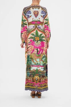 Vivid Couture -Vivid Couture CAMILLA 00028254 PRINTED LANTERN SLEEVE DRESS ALESSANDROS ATLANTIS 3