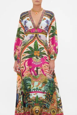 PRINTED LANTERN SLEEVE DRESS ALESSANDROS ATLANTIS 13 PRINTED LANTERN SLEEVE DRESS ALESSANDROS ATLANTIS -Vivid Couture CAMILLA 00028254 PRINTED LANTERN SLEEVE DRESS ALESSANDROS ATLANTIS 4