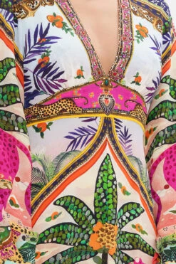 PRINTED LANTERN SLEEVE DRESS ALESSANDROS ATLANTIS 14 PRINTED LANTERN SLEEVE DRESS ALESSANDROS ATLANTIS -Vivid Couture CAMILLA 00028254 PRINTED LANTERN SLEEVE DRESS ALESSANDROS ATLANTIS 5