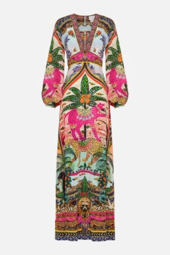 PRINTED LANTERN SLEEVE DRESS ALESSANDROS ATLANTIS 11 PRINTED LANTERN SLEEVE DRESS ALESSANDROS ATLANTIS -Vivid Couture CAMILLA 00028254 PRINTED LANTERN SLEEVE DRESS ALESSANDROS ATLANTIS GHOST 1