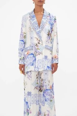 DOUBLE BREASTED SOFT JACKET PAINT ME POSITANO -Vivid Couture CAMILLA 00028256 PAINTMEPOSITANO DOUBLEBREASTEDSOFTJACKET 4