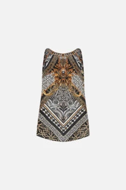 TANK TOP WITH STRAP BEAD DETAIL LOOK UP TESORO -Vivid Couture CAMILLA TANK TOP WITH STRAP BEAD DETAIL GHOST 2