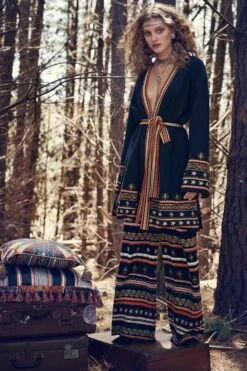 WIDE LEG JACQUARD KNIT PANT COSTUME PARTY -Vivid Couture DROP1 campaign 0000s 0007 CAMILLA LA FLEUR LIBERTINE 1902 DROP 1 1